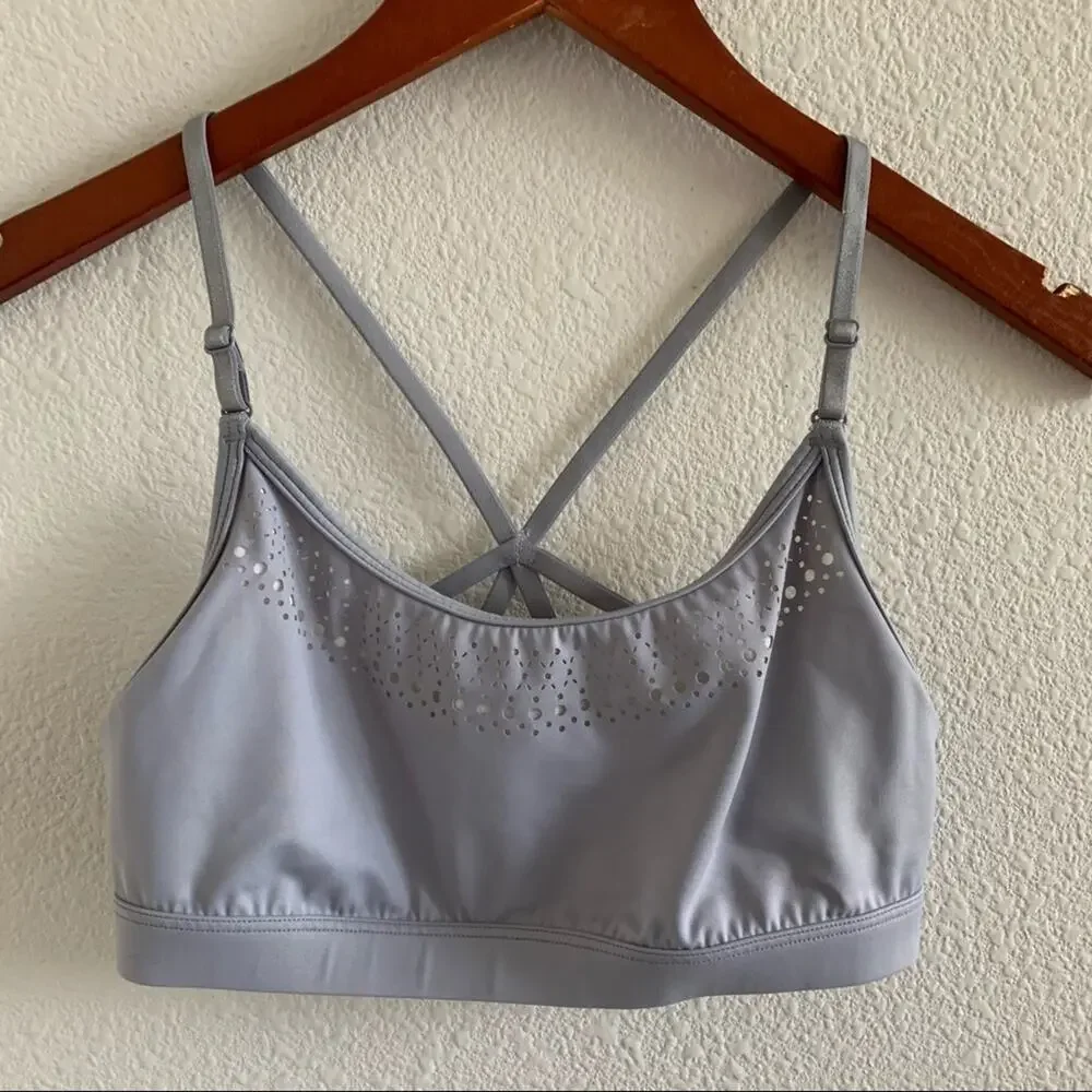 Victoria's Secret Victoria Sport Laser Cut Mesh Strappy Sports Bra Small